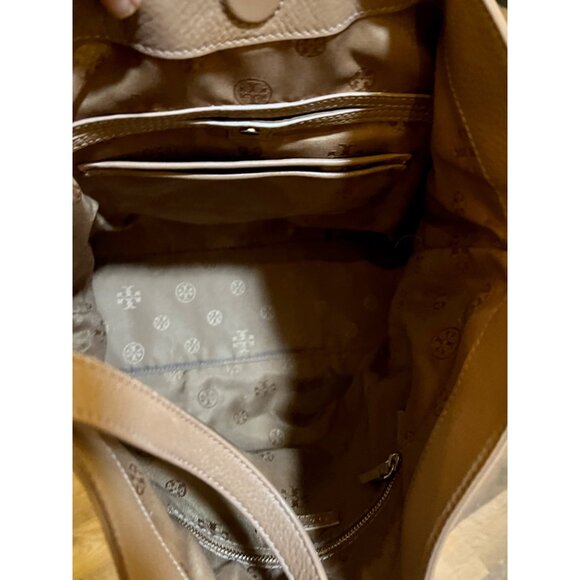 ♦️♦️ AUTHENTIC TORY BURCH VINTAGE CAMEL BROWN HOBO/SLOUCHY BAG ♦️♦️ - Picture 7 of 8